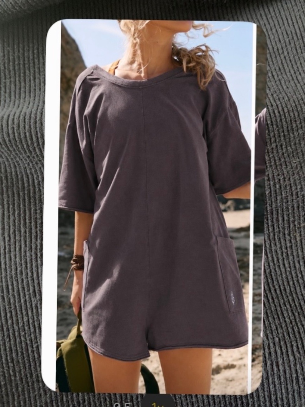 Free People Short Sleeve Romper